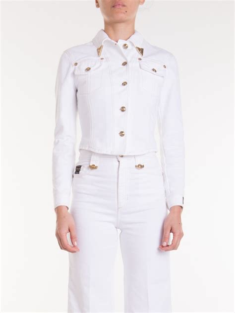 giubbotto versace bianco|versace giacche donna.